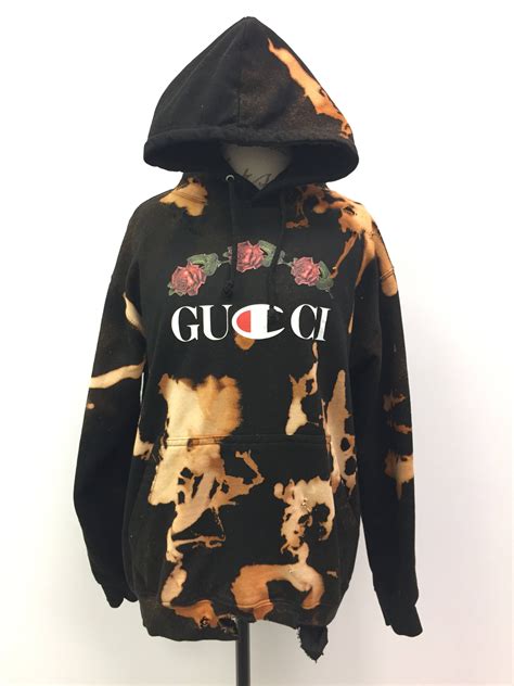 gucci distressed hoodie